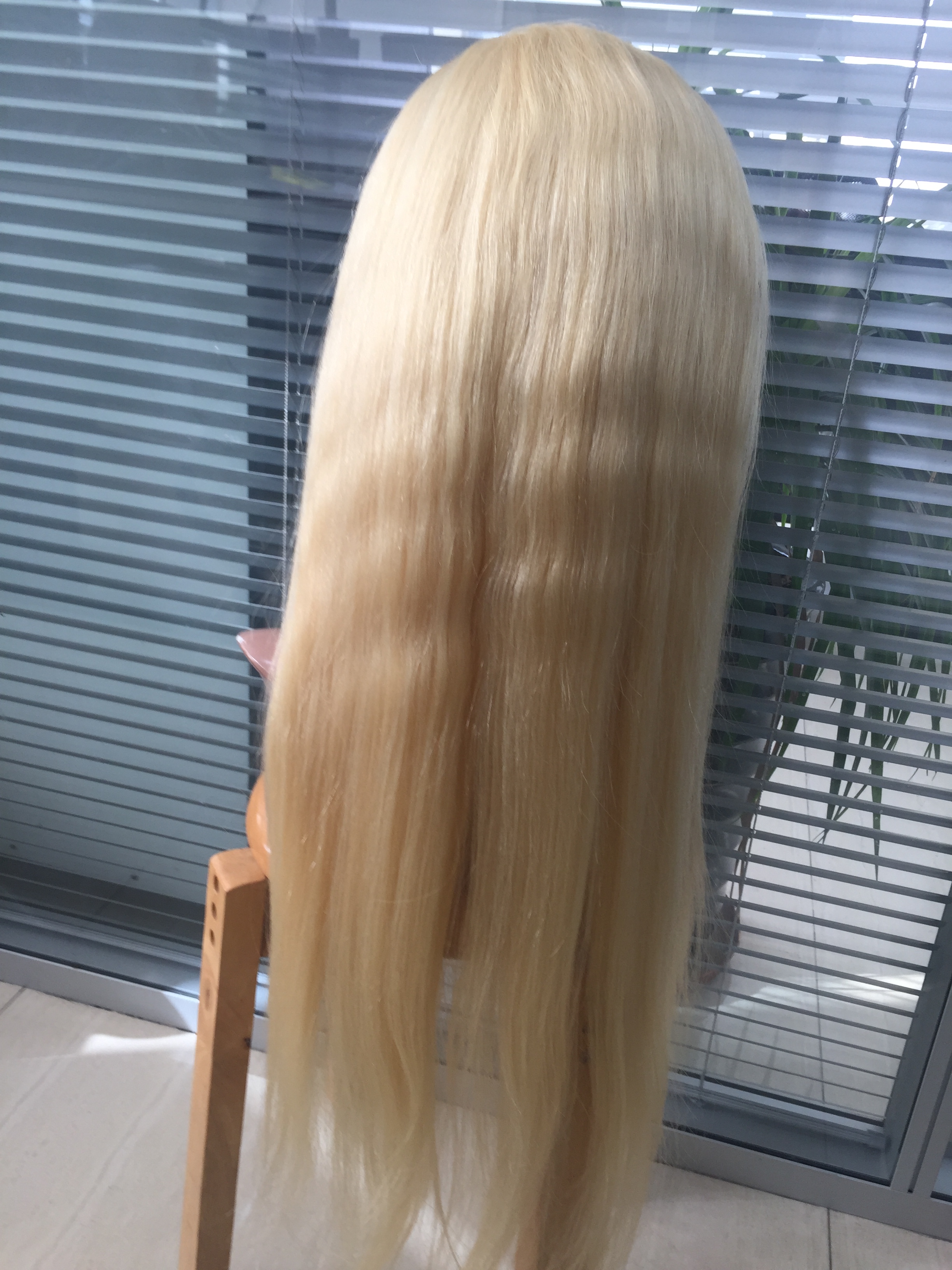 Blonde wigs one donor hair best quality hair full lace and lace front wigs for women YL219